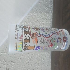 Pretty Cat Studio Illinois Souvenier Glass In Excellent Condition!